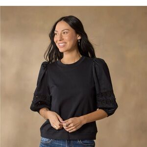 Molly Mixed Media Sweater Shirt